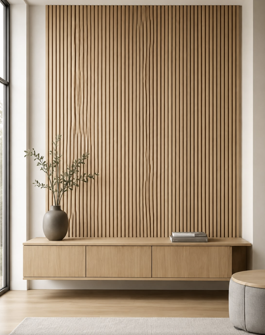 Light Oak Acoustic Wall Panel